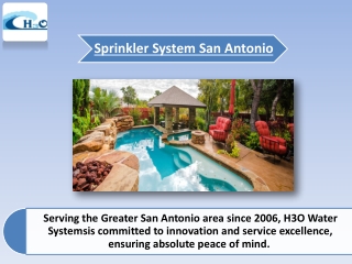 Sprinkler System San Antonio