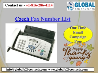 Czech Fax Number List