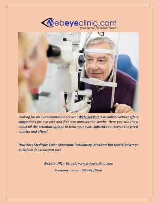 WebEyeClinic - Get Eye Care Consultation