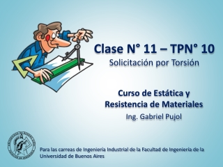 Clase N° 11 – TPN° 10 - Torsion