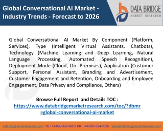 Global Conversational AI Market - Industry Trends - Forecast to 2026