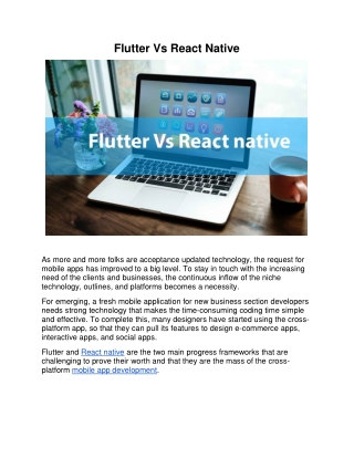 Flutter vs React Native