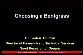 Seed Research of Oregon