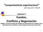 comportamiento organizacional prof. ing. Luis F. Hevia R