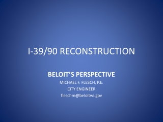 I-39/90 RECONSTRUCTION