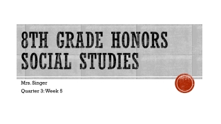 8th grade honors social studies