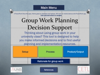 Group Work Planning Decision Support