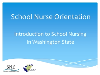 School Nurse Orientation