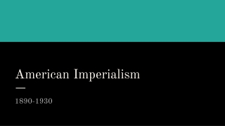 American Imperialism