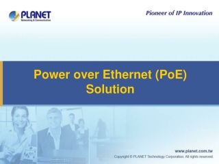 Power over Ethernet (PoE) Solution