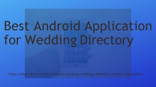 Advance Wedding Directory Android Application - Android Application for Wedding Directory - Wedding Directory Mobile App