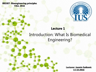 BIO307- Bioengineering principles FALL 2016