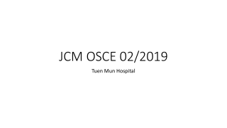 JCM OSCE 02/2019