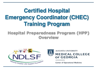 Certified Hospital Emergency Coordinator (CHEC) Training Program