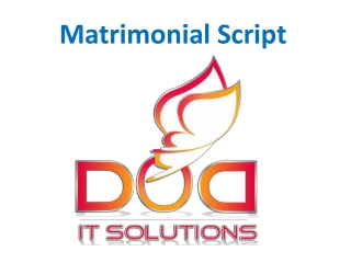 Matrimonial Script | Php Matrimony Script