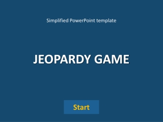 Jeopardy game