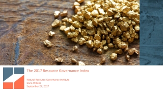 2017 Resource Governance Index (RGI)