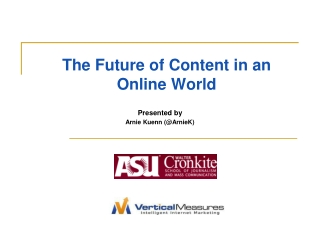 The Future of Content in an Online World