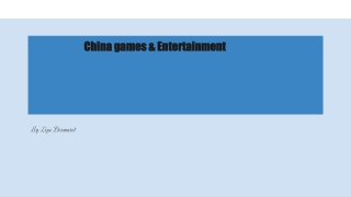 China games &amp; Entertainment