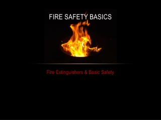 Fire safety basics