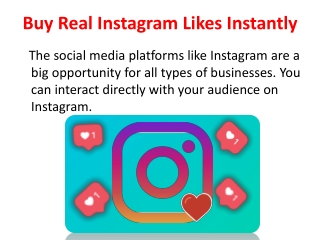 Buy Real Instagram Likes Instantly