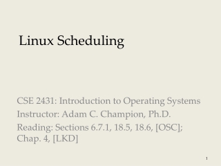 Linux Scheduling