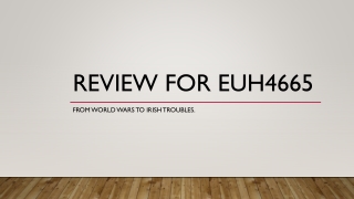 Review for EUH4665