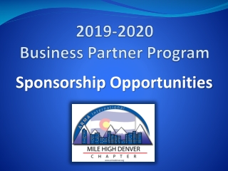 2019-2020 Business Partner Program
