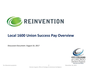 Local 1600 Union Success Pay Overview