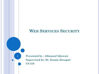 Web Services Security