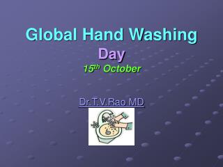 Global hand washing day