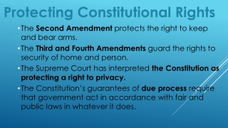 The Second Amendment protects the right to keep and bear arms.