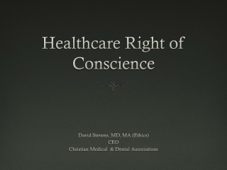 Healthcare Right of Conscience