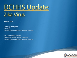 DCHHS Update Zika Virus