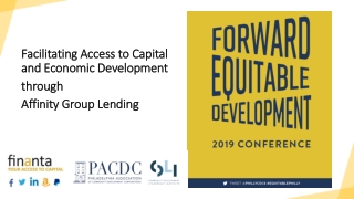 Facilitating Access to Capital and Economic Development through Affinity Group Lending