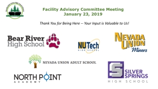 Facility Advisory Committee Meeting January 23, 2019