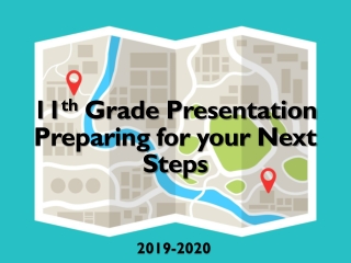 11 th Grade Presentation Preparing for your Next Steps