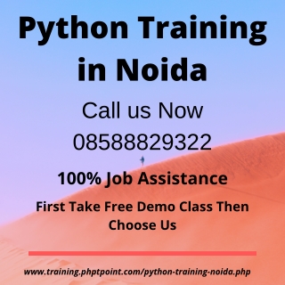 Python Training in Noida - Call Now 08588829328
