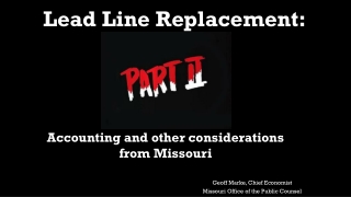 Lead Line Replacement: