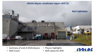 Summary of end of 2018 physics Shift Count