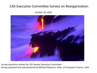 CAS Executive Committee Survey on Reorganization