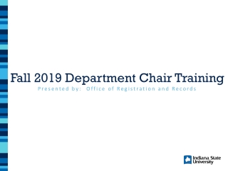 Fall 2019 Department Chair Training