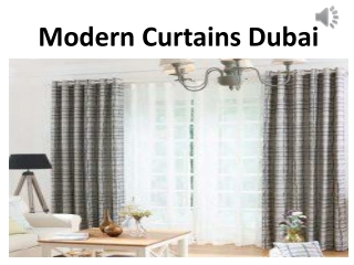 Modern Curtains Dubai