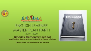 English learner MASTER PLAN Part I 2019 - 2020