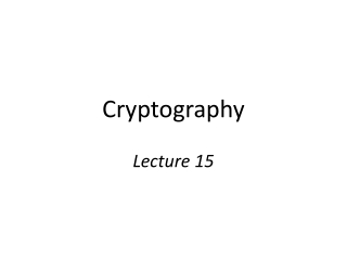 Cryptography