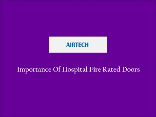 Fire Rated Doors Singapore