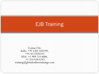 EJB Training | EJB 3.3 Online training from India - GOT