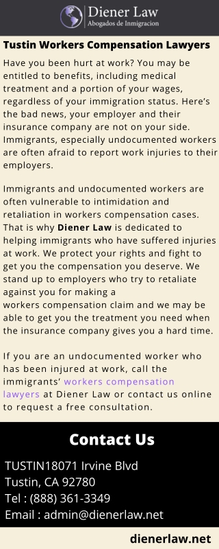 Tustin Workers Compensation Lawyers