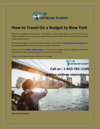 How to Travel On a Budget to New York