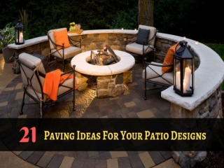 Patio Paving Ideas